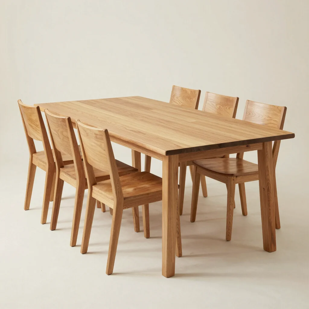Nordic Oak 6-Seater Dining Table