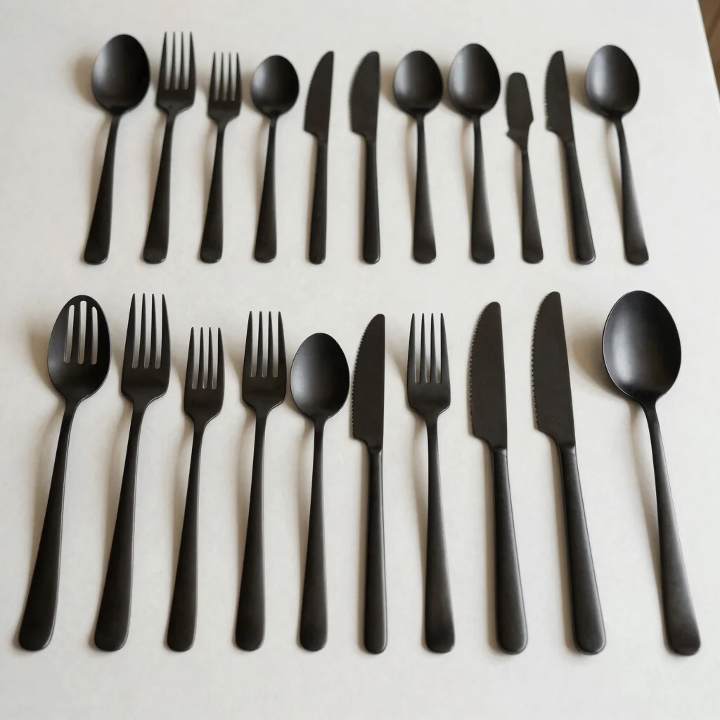 Monolith Matte Black Cutlery Set