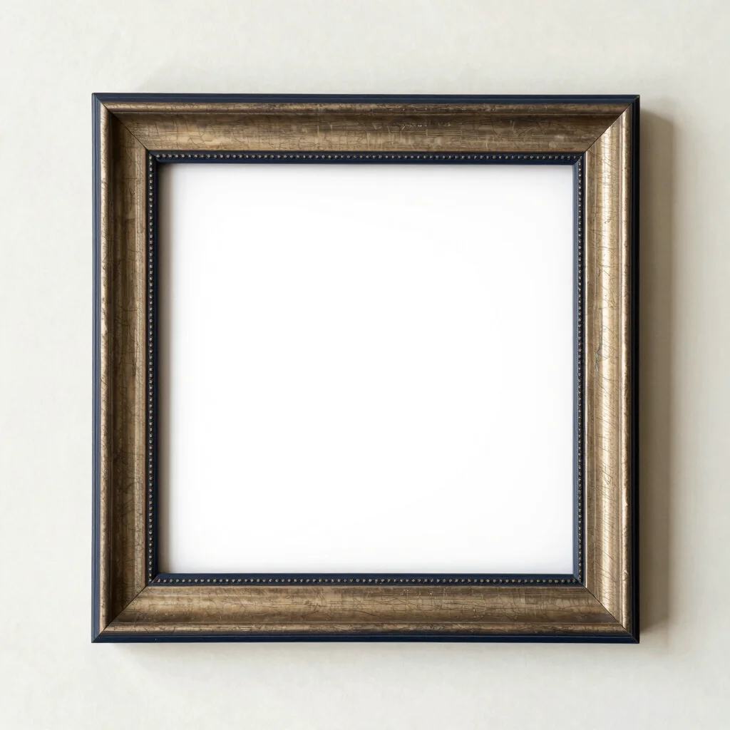 Architectural Horn Inlay Photo Frame